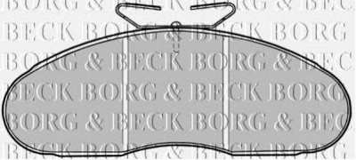 BORG & BECK bbp1126 -  Комплект тормозных колодок, дисковый тормоз